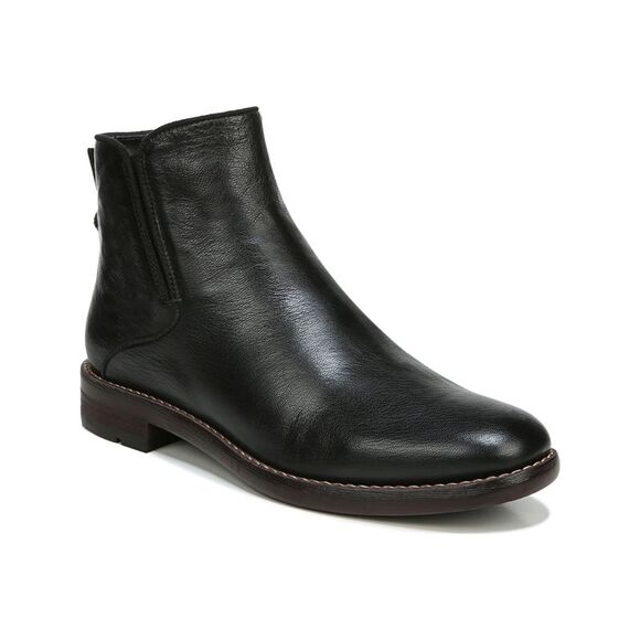 FRANCO SARTO Womens Brown Round Toe Block Heel Zip-Up Leather Boots Shoes M main image 0